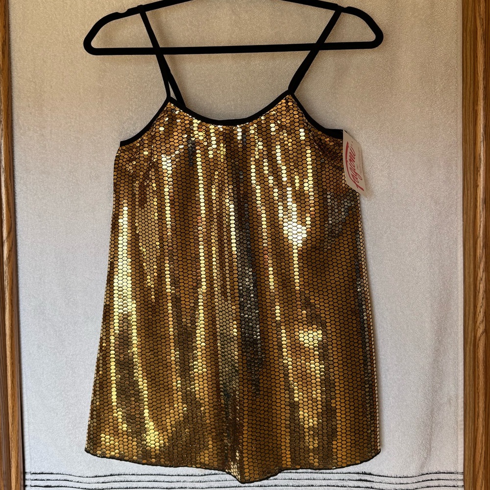 Gold Sequin Chemise